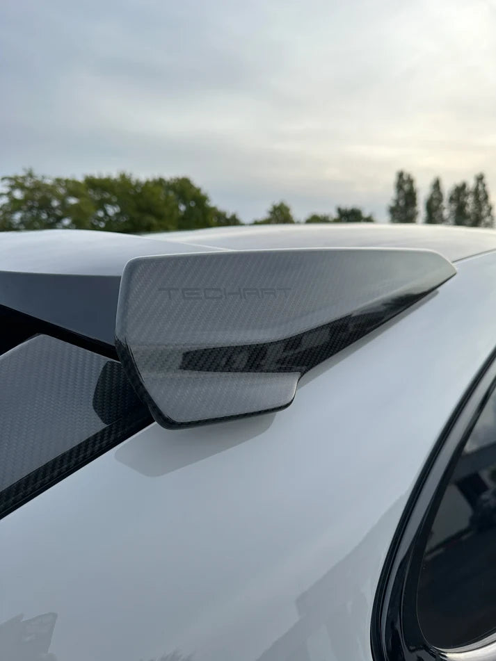 TECHART Porsche 9YA Cayenne Coupe from model year 2018 Roof Spoiler End Plates