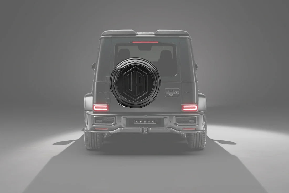 Mercedes W465 G-wagon Aerokit / Widetrack Ua Icon Rear Wheel Carrier - Visual Carbon Fibre