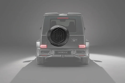 Mercedes W465 G-wagon Aerokit / Widetrack Ua Icon Rear Wheel Carrier - Visual Carbon Fibre