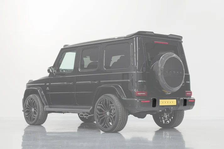 Mercedes W463A G-Wagon Softkit Bumper Overrider Set - Visual Carbon Fibre (4 PCs) (OEM G63 Bumper Only)