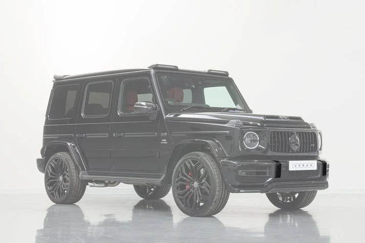 Mercedes W463A G-Wagon Softkit Bumper Overrider Set - Visual Carbon Fibre (4 PCs) (OEM G63 Bumper Only)