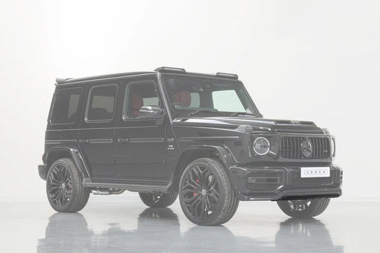 Mercedes W463A G-Wagon Softkit Front Bumper Skid Pan Cover - Visual Carbon Fibre (OEM G63 Bumper Only)