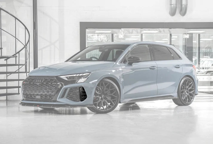 Audi RS3 8Y Hatchback / Saloon Front Bumper Intake Trims - Visual Carbon Fibre