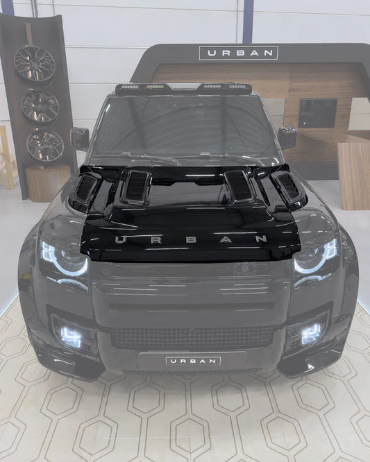 Defender L663 90/110/130 XRS Vented Carbon Fibre Bonnet - Non Visual Carbon