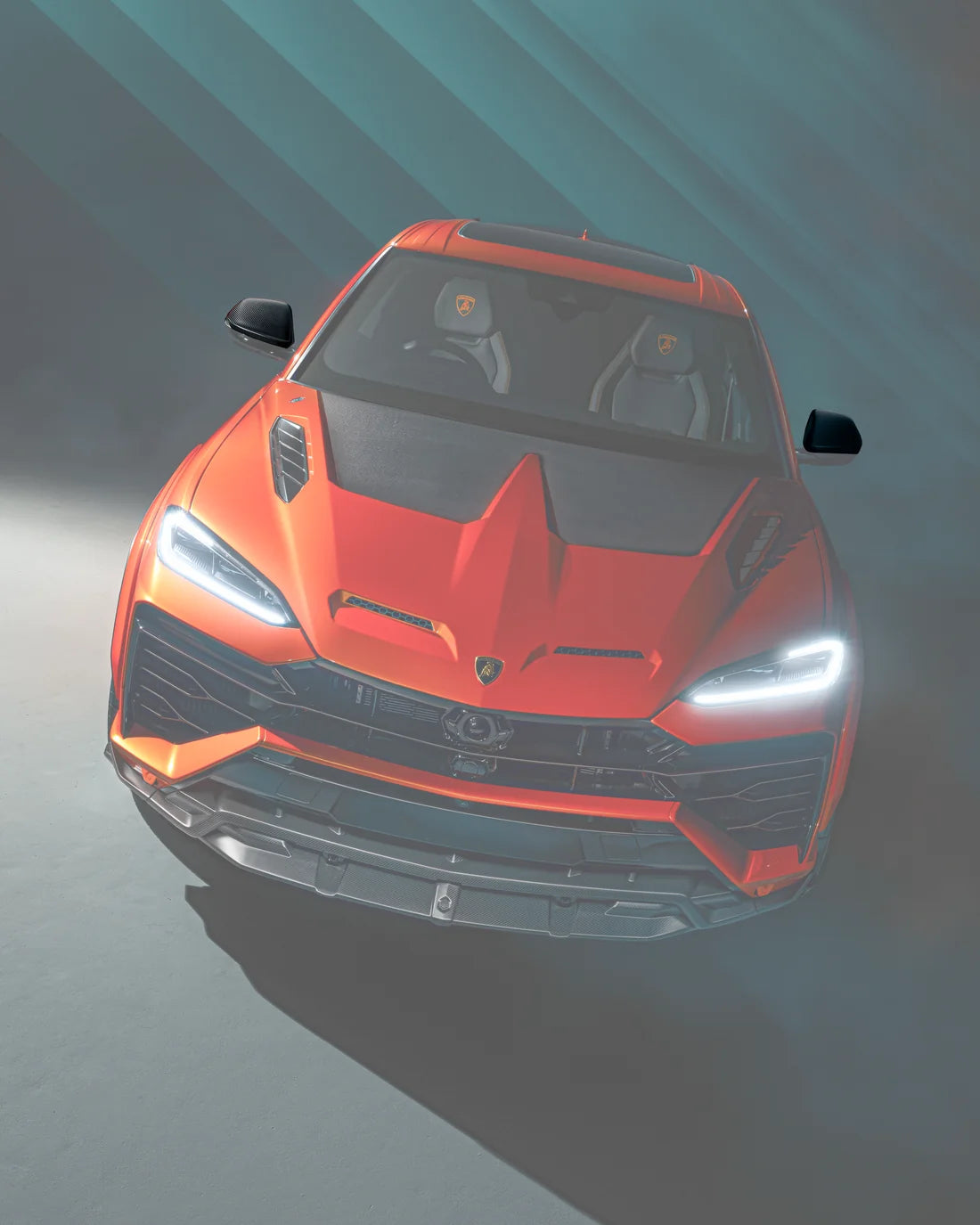 Lamborghini Urus Se Wing Mirror Caps Visual Carbon Fibre (Adas)