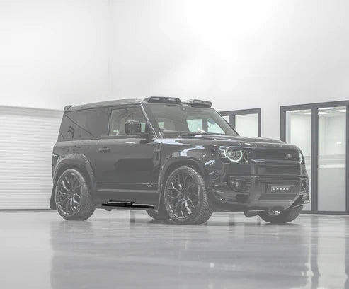 Defender L633 90 Side Steps - Chequer Finish