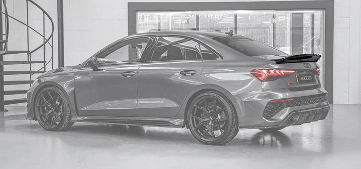 Audi RS3 8Y Saloon Rear Lip Spoiler - Visual Carbon Fibre