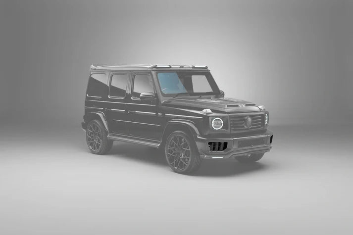Mercedes W465 G-Wagon Aerokit Bumper Intake Trims - Visual Carbon Fibre (Pair) (OEM G63 Bumper Only)