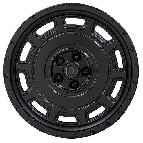 22" Wx4 - 5x120 - Et35 - Satin Black - Front (L663)
