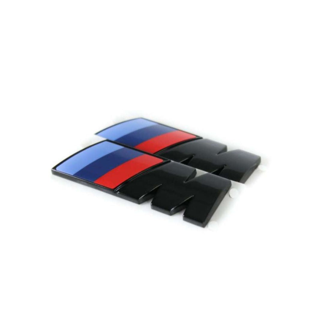 Original Set BMW M logo badge black (side)