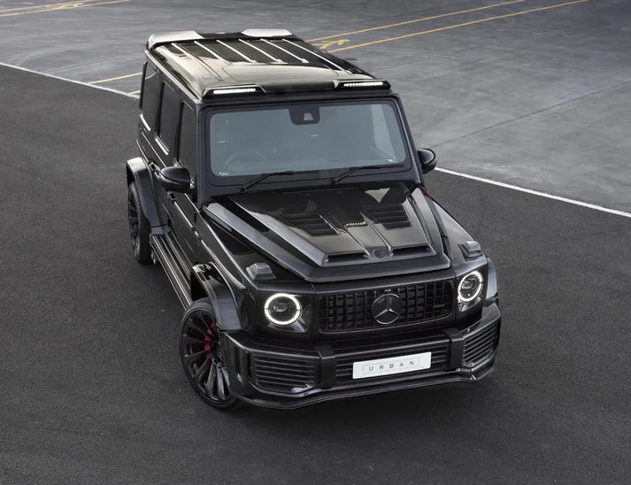 Mercedes W463A G-Wagon Softkit / Widetrack Vented Bullnose Bonnet - Full Visual Carbon Fibre (Body Colour / Visual Vents Available upon request)