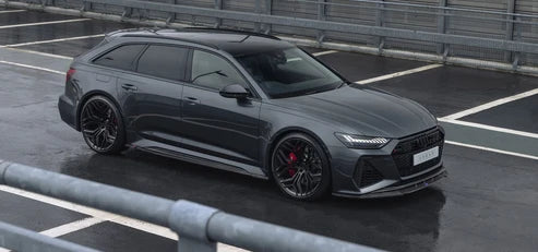 Audi C8 Rs6 / Rs7 Lower Side Sills - Visual Carbon Fibre With Urban Emblem