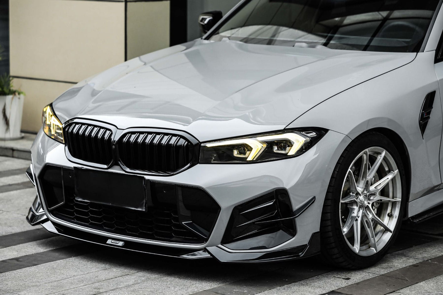 Front spoiler/lip + Rear spoiler + Canards voor BMW G20 LCI (Facelift) met M-Sport pakket