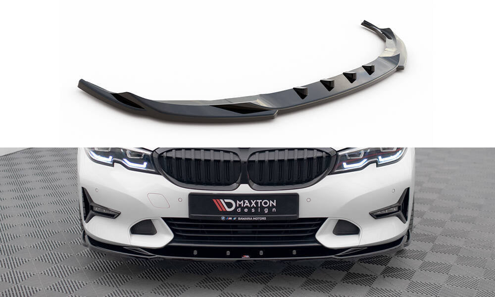 MAXTON Front Splitter / Front Bumper lip spoiler - V.2 BMW 3 Sport Line G20 / G21