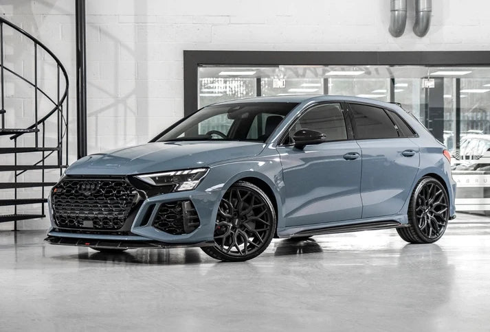 Audi RS3 8Y Hatchback / Saloon Front Bumper Intake Trims - Visual Carbon Fibre